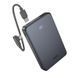 Павербанк 10000mAh зі швидкою зарядкою 22.5W та кабелем Type-C-Type-C HOCO J170 2Type-C, 1USB Сірий