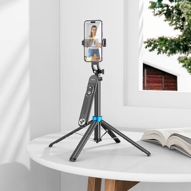 Селфі палиця, штатив для телефону, Gopro, камери 1.75М з пультом ДУ HOCO K22 Чорний