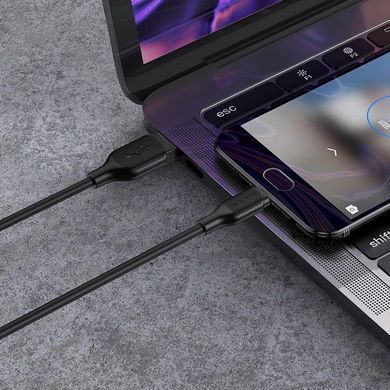 Кабель для зарядки MicroUSB Android BOROFONE BX42 1m 2.4A Чорний