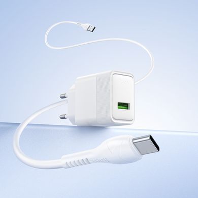 Зарядка з швидкою зарядкою 22.5W зарядний пристрій з кабелем Type-C HOCO CS111A швидка зарядка для телефона