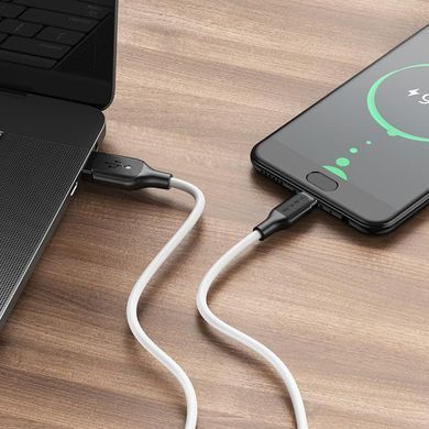 Кабель для зарядки MicroUSB Android BOROFONE BX42 1m 2.4A Чорний