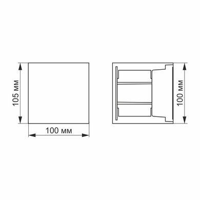 Архітектурний LED світильник VIDEX |6W, 2700K, AC220V-240V, IP54| Чорний VL-AR04-062B