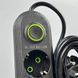 Подовжувач мережевий переноска 2м на 3 розетки + 3USB UA Power F03U мережевий фільтр з USB 45208