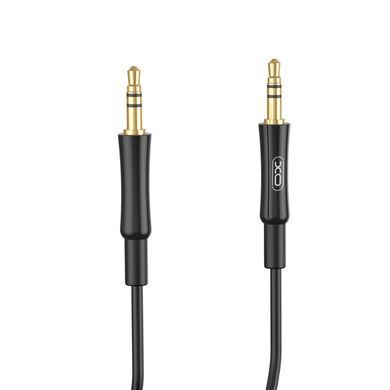Аудіо-кабель 1 метр AUX 3,5mm to AUX 3,5mm XO NB-R255C Чорний 48010