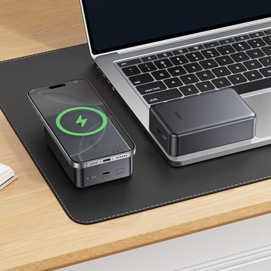 Павербанк 20Вт із зарядкою MagSafe 20000mAh HOCO J160B Type-C Сірий