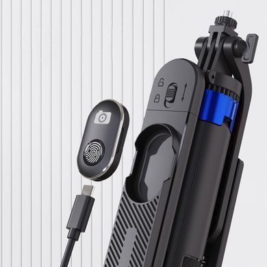 Монопод-трипод, штатив 1.8 м для телефону, Gopro, камери з пультом P515 Bluetooth, 1.8М Чорний