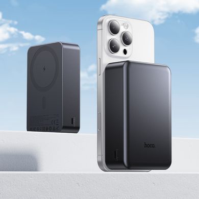 Павербанк 20Вт із зарядкою MagSafe 20000mAh HOCO J160B Type-C Сірий
