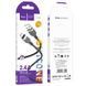 Кабель для зарядки телефона 2м Apple iPhone USB-Lightning HOCO X109 Energy 2.4А Черный