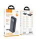 Павербанк 20000mAh з вбудованими кабелями HOCO J163A 2USB Чорний