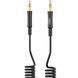 Аудіо-кабель 1 метр AUX 3,5mm to AUX 3,5mm XO NB-R255C Чорний 48010