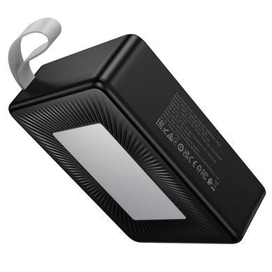 Павербанк 50000mAh зі швидкою зарядкою 22.5W та ліхтарем HOCO J166 3USB, 2Type-C Чорний