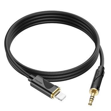 Аудіокабель Lightning to AUX 1м HOCO UPA30 3,5mm Чорний 49594