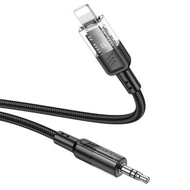 Аудіо кабель HOCO UPA27 3,5mm to Lightning/1.2М Чорний 47062