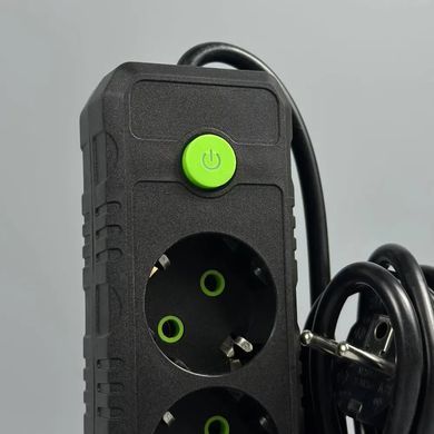 Подовжувач мережевий переноска 6м на 3 розетки + 3USB UA Power F43U мережевий фільтр з USB 48630
