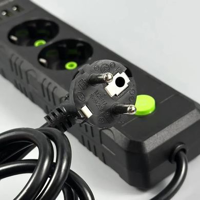 Подовжувач мережевий переноска 6м на 3 розетки + 3USB UA Power F43U мережевий фільтр з USB 48630