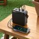 Павербанк 80000mAh з ліхтарем та швидкою зарядкою 22.5Вт HOCO J161 Type-C + 2USB Чорно-сірий