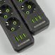 Подовжувач мережевий переноска 6м на 3 розетки + 3USB UA Power F43U мережевий фільтр з USB 48630