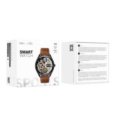 Смарт годинник Smart Watch з підтримкою дзвінків HOCO Y22 Чорний