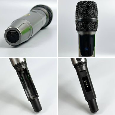 Безпровідний мікрофон для караоке Sing-e ZQS-1M501 Сірий 57221
