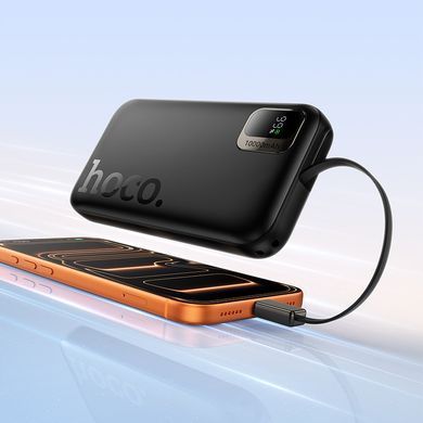 Павербанк 10000 повербанк 10000 з швидкою зарядкою PD20W HOCO Q51 power bank з кабелем Type-C павер банк 10000