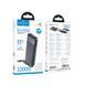 Павербанк 10000 повербанк 10000 mAh HOCO J163 повер банк 10000 power bank для роутера павер банк з кабелями чорний