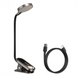 Сенсорна лампа з прищіпкою з гнучкою ніжкою для читання BASEUS Mini Clip Lamp Чорний