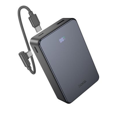 Павербанк 20000mAh зі швидкою зарядкою 22.5W та кабелем Type-C-Type-C HOCO J170A 2Type-C, 1USB Сірий