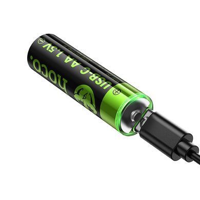 Акумулятори AA 860mAh 2шт з роз'ємом Type-C HOCO JA3