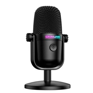 Професійний ігровий мікрофон ONIKUMA M830 з RGB-підсвіткою |USB/Type-C| Чорний