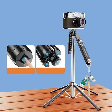 Монопод-трипод, штатив 1.8 м для телефону, Gopro, камери з пультом P510 Bluetooth, 1.8М Чорний