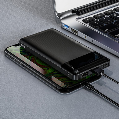 Повербанк HOCO Easy travel J72 10000mAh 2USB / 1Type-C / 1MicroUSB, 2A Чорний