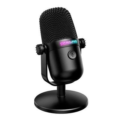 Професійний ігровий мікрофон ONIKUMA M830 з RGB-підсвіткою |USB/Type-C| Чорний