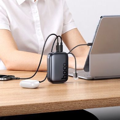 Павербанк 20000 повербанк 20000 з швидкою зарядкою 22.5W HOCO Q55 power bank з кабелем Type-C Lightning павер банк 20000