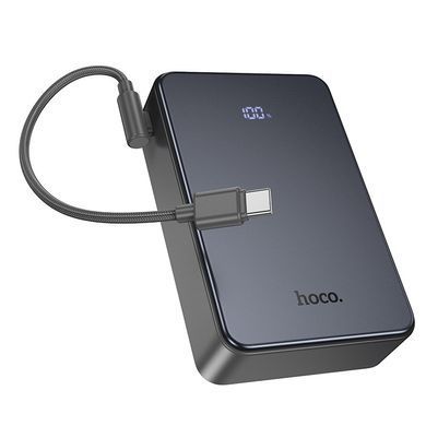 Павербанк 20000mAh зі швидкою зарядкою 22.5W та кабелем Type-C-Type-C HOCO J170A 2Type-C, 1USB Сірий