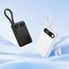 Павербанк 10000 повербанк 10000 mAh HOCO J171 повер банк 10000 power bank для роутера павер банк з кабелями чорний