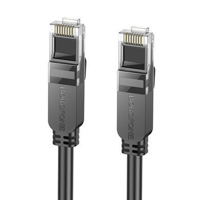 Мережевий кабель для інтернету BOROFONE BUS01 1м/RJ45/cat-6 Чорний
