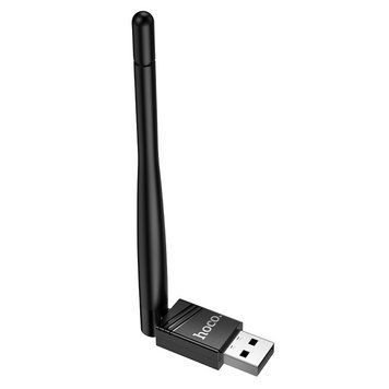 USB WiFi адаптер антена HOCO HI37 WiFi4, до 150 Мбіт/с, USB 2.0 Чорний