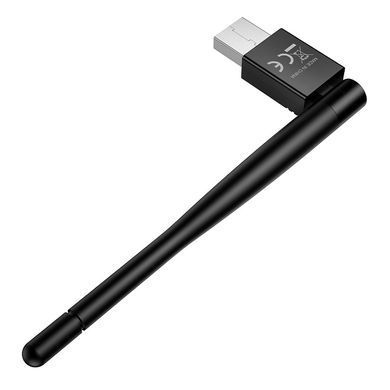 USB WiFi адаптер антена HOCO HI37 WiFi4, до 150 Мбіт/с, USB 2.0 Чорний