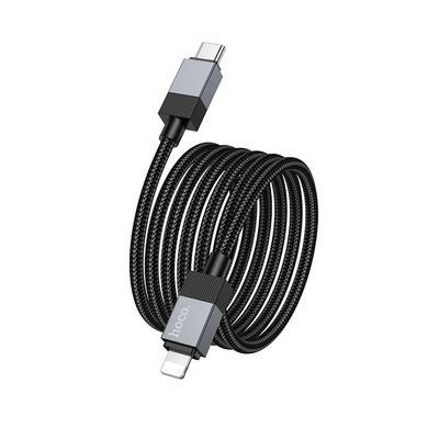 Кабель с быстрой зарядкой Lightning Apple iPhone HOCO X110 Honorific 1м, PD27W Чорний
