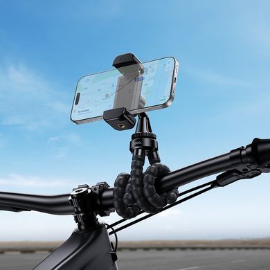 Гнучкий тримач-штатив для телефону, камери GoPro, спортивних камер із кріпленням 1/4" HOCO H101 Чорний