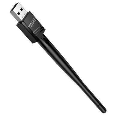 USB WiFi адаптер антена HOCO HI37 WiFi4, до 150 Мбіт/с, USB 2.0 Чорний