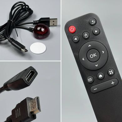 Портативна ігрова консоль Android TV Stick + 2 безпровідні джойстики Q9 Pro 8K Чорний 59043