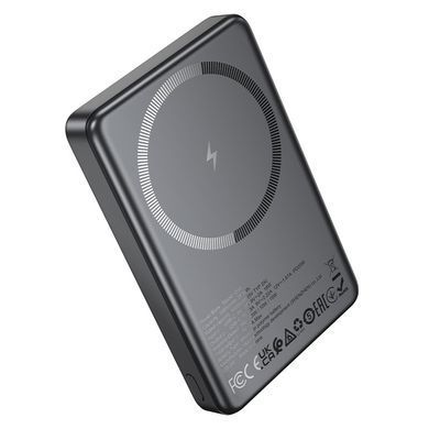 PowerBank павербанк PD20W з швидкою зарядкою HOCO Q34 Clever 10000mAh Type-C, LED-дисплей Сірий