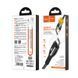 Кабель для зарядки телефона MicroUSB Android with LED Safeness charging HOCO U89 1.2m, 2.4A Чорний