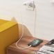 Зарядний пристрій з швидкою зарядкою + кабель Lightning HOCO N5 |USB+Type-C,20W/3A,QC3.0/PD| Білий