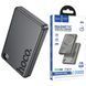 PowerBank павербанк PD20W з швидкою зарядкою HOCO Q34 Clever 10000mAh Type-C, LED-дисплей Сірий