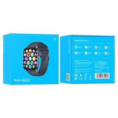 Розумний смарт годинник Smart Watch HOCO Y3 Чорний