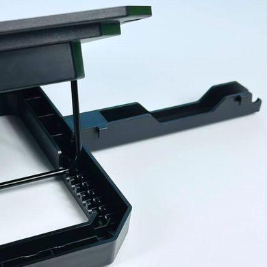 Підставка для ноутбука з охолодженням та місцем під телефон N22 2USB, до 17" Чорний 51260