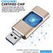USB Флешка 4в1 512GB Type-C/Micro/Lightning/USB для телефону, комп'ютера iPhone/Android Чорний