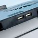 Підставка для ноутбука з охолодженням та місцем під телефон N22 2USB, до 17" Чорний 51260